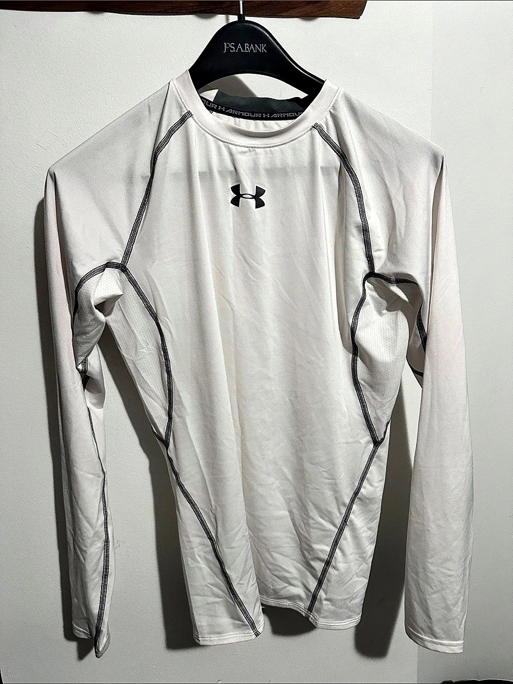 Under Armour HeatGear Armour Compression Long Sleeve White top and bottom